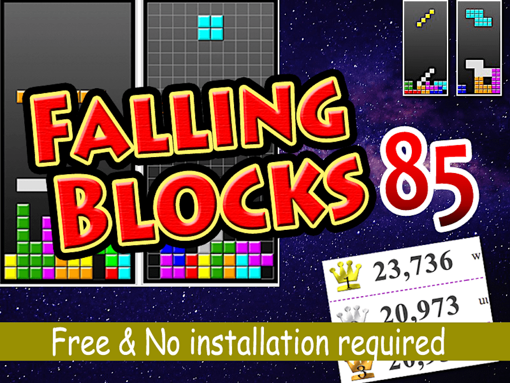 Falling Blocks 85 - Tetris-like free browser game