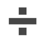 ➗
