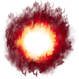 爆風（爆発中）