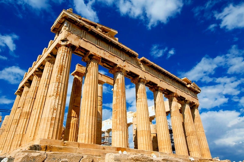 ジグソーパズルのヒント：パルテノン神殿（ギリシャ）