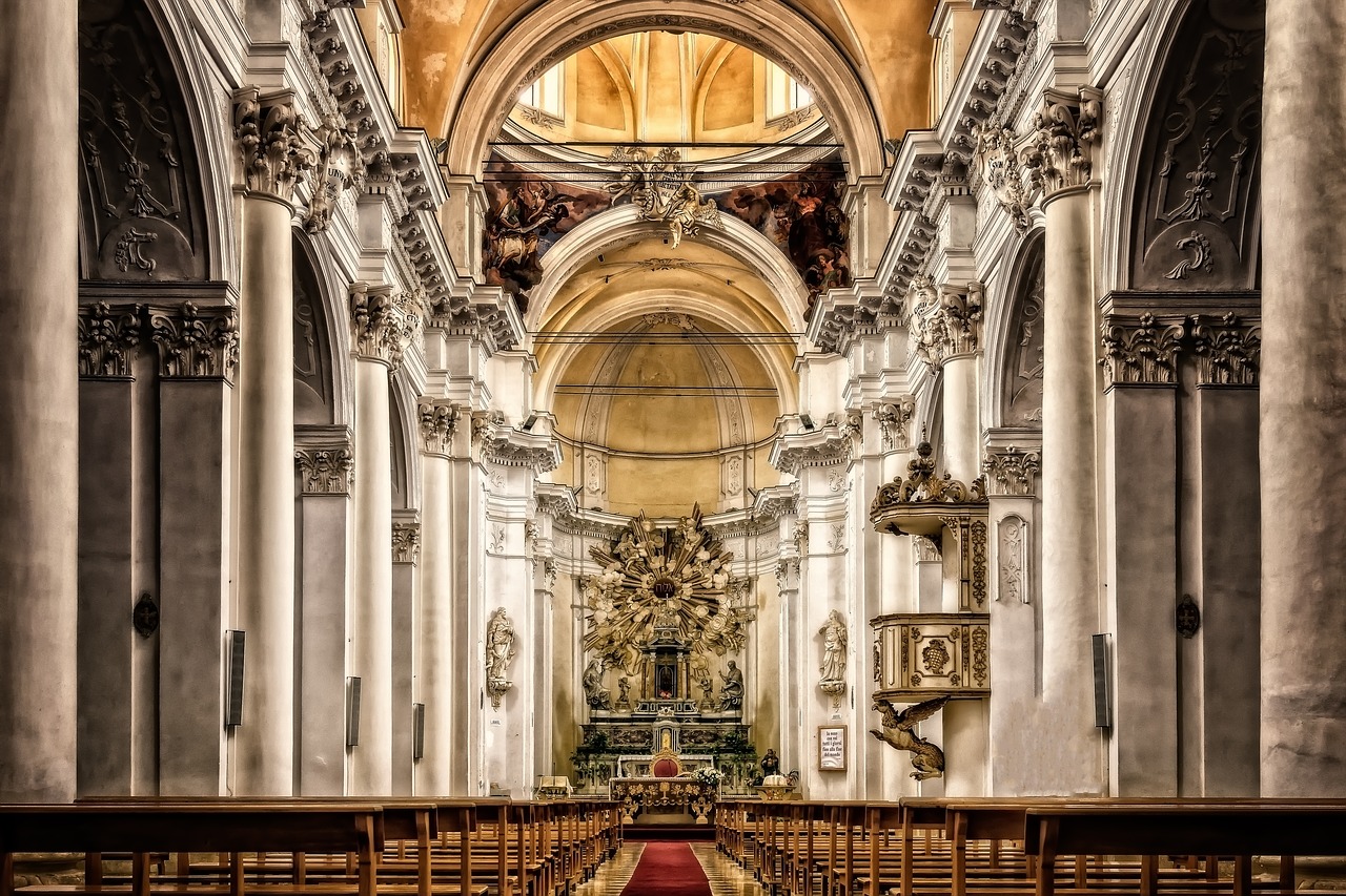 ジグソーパズルのヒント：シチリア島の大聖堂（イタリア）