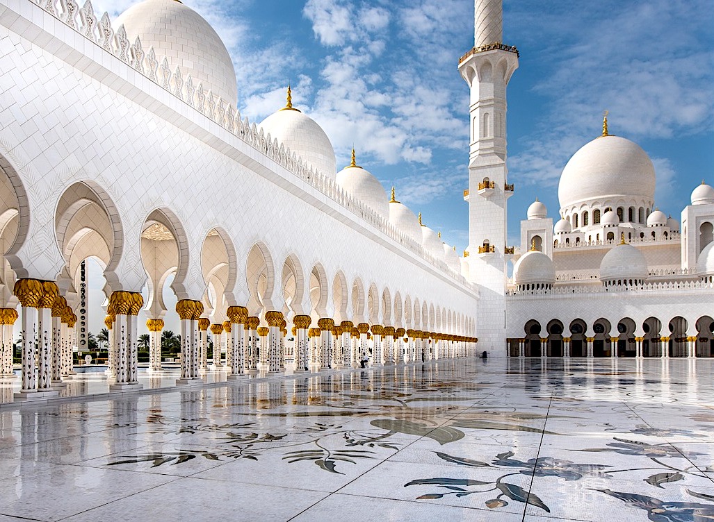 ジグソーパズルのヒント：モスク（アブダビ-アラブ首長国連邦）