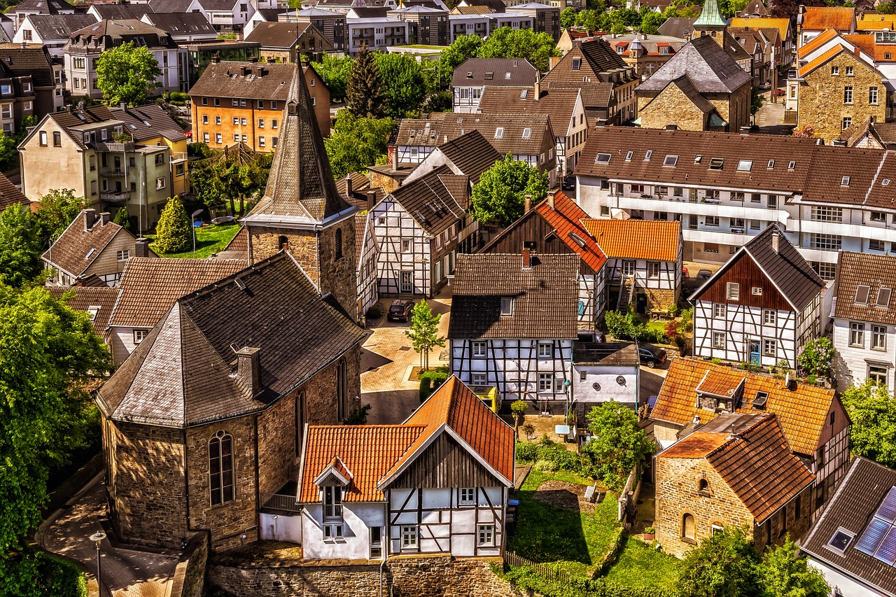 ジグソーパズルのヒント：歴史を感じるヨーロッパの村