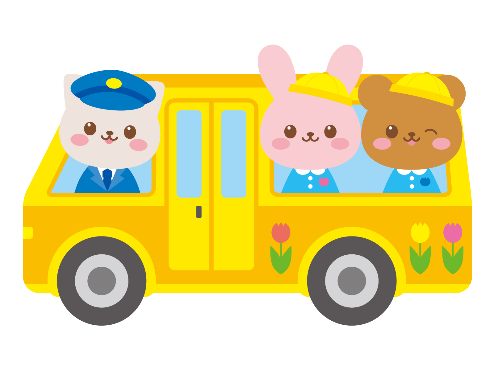 ジグソーパズルのヒント：幼稚園バスは楽しいな