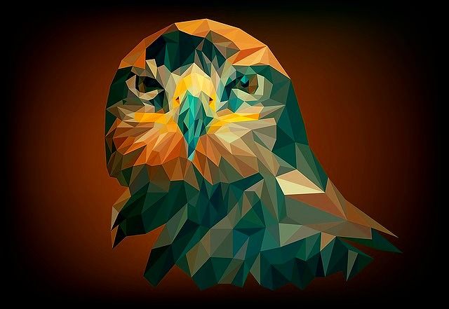 ジグソーパズルのヒント：こちらを睨む鷹