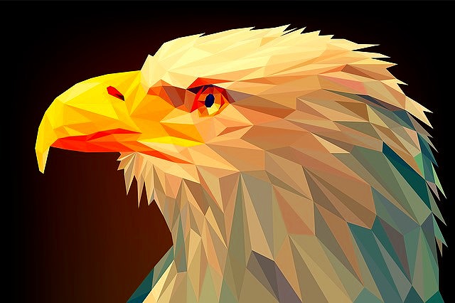 ジグソーパズルのヒント：遠くを眺める鷲