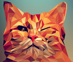 無料ジグソーパズルゲーム「ウィンクする猫」