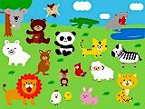 無料ジグソーパズルゲーム「楽しい動物園」