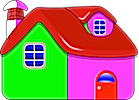 無料ジグソーパズルゲーム「カラフルなお家」