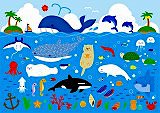 無料ジグソーパズルゲーム「海の生き物たちのイラスト」