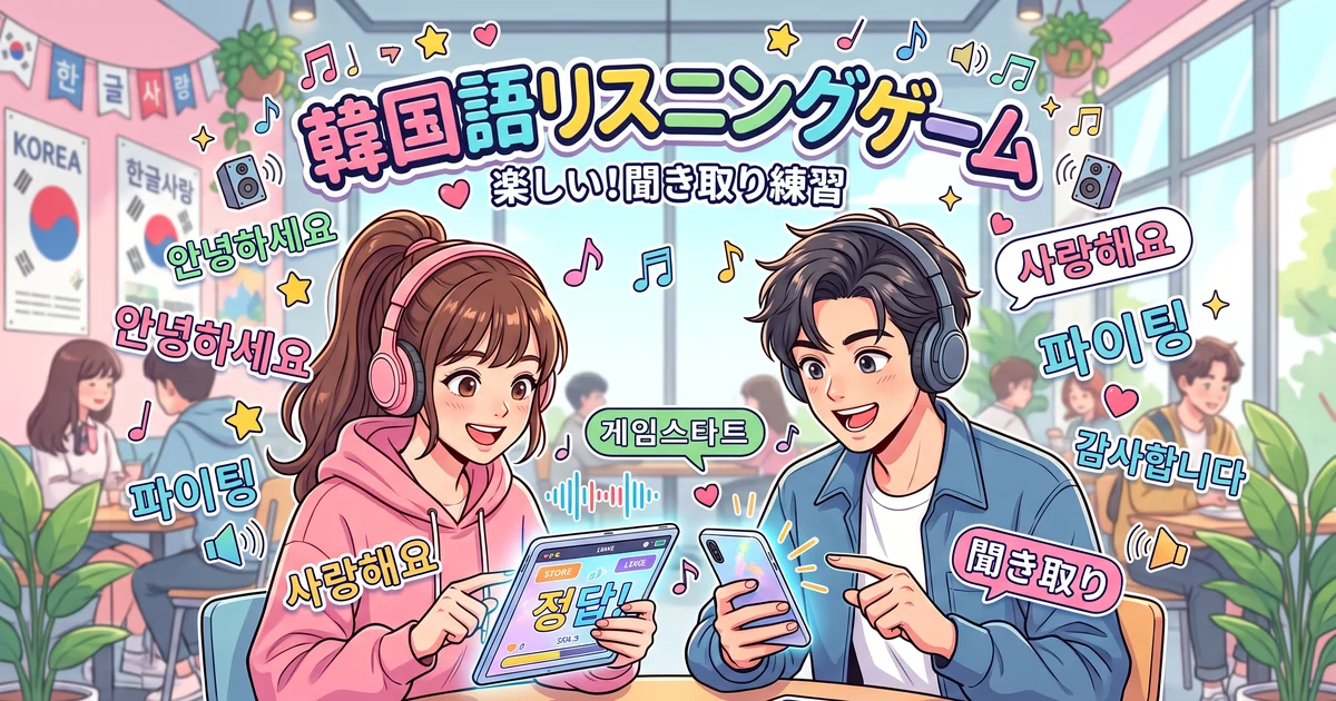 韓国語『曜日・時に関する単語』リスニングクイズ「韓国語」